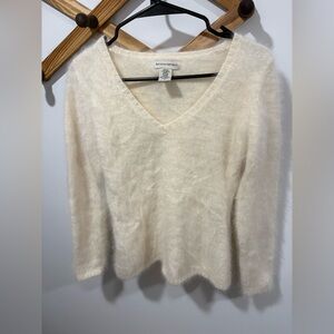BR RABBIT HAIR CASHMERE BLEND SWEATER TOP